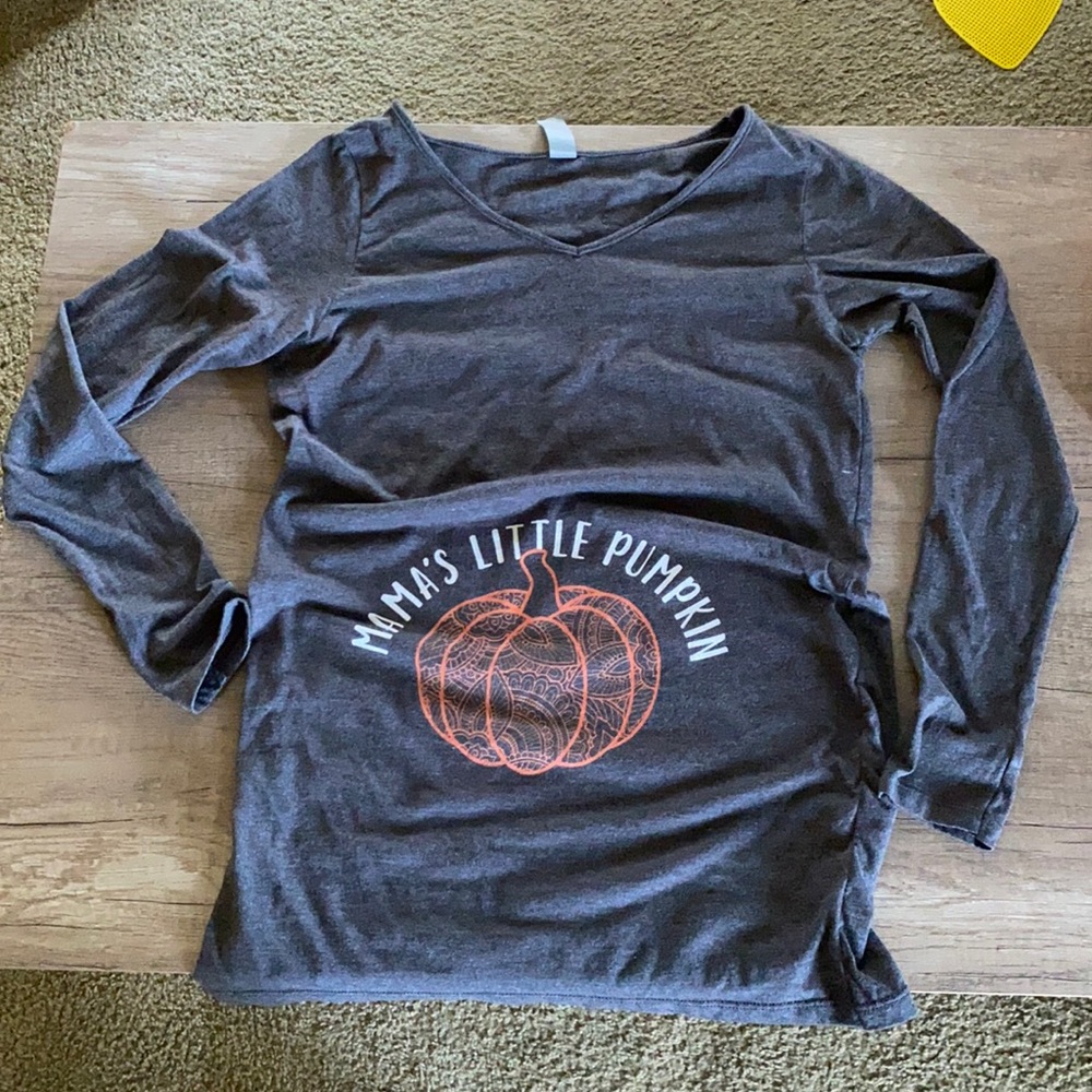 Long sleeve maternity shirt